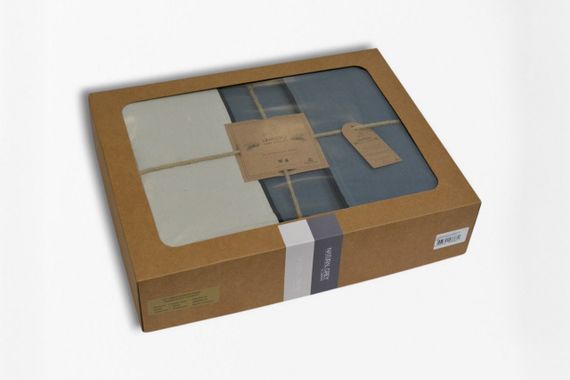 Постельное белье Limasso Stonewashed Essualte 200 х 220 см Natural Cream - Natural Grey | Зображення 9