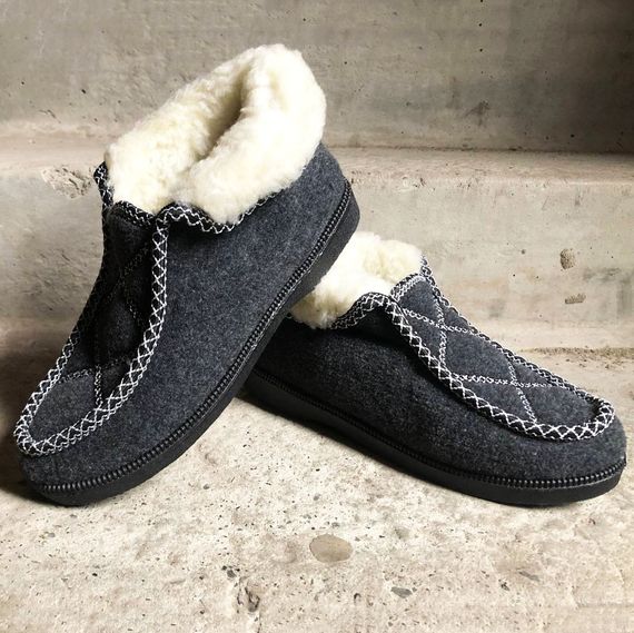 Ботинки женские меховые утепленные 37р 23см, Зимние комнатные тапочки женские, Тапочки з мехом | Зображення 9