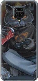 Чохол на Xiaomi Redmi Note 9S gamer cat із пластику FCh_033333