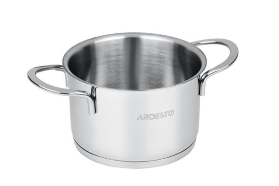 Кастрюля со стеклянной крышкой Ardesto Luna AR-0609-S 0,9 л 12 см | Зображення 2