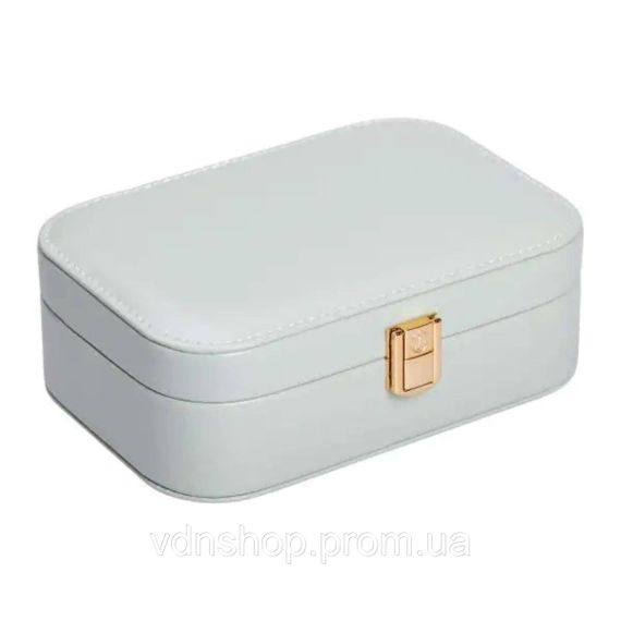 Скринька для прикрас з еко шкіри 15×10×5 см із дзеркалом органайзер для ювелірних виробів HP-5-33TU | Зображення 3