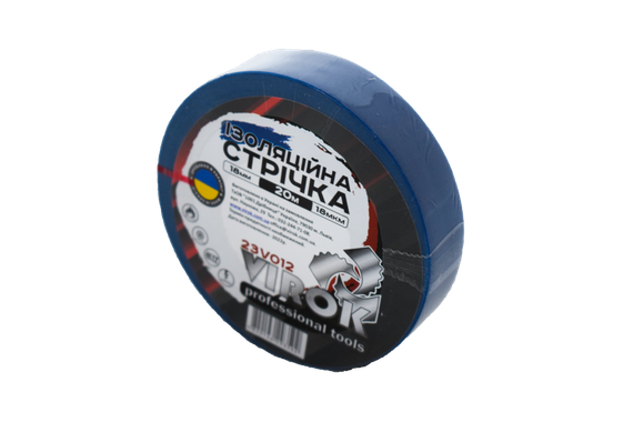 Стричка изоляцийна VIROK : 18 мм 20 м x 0,18 мм СИНЯ [13/117] VR-23V012