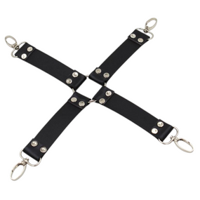 Коннектор БДСМ, цвет чёрный, кожзаменитель sexstyle