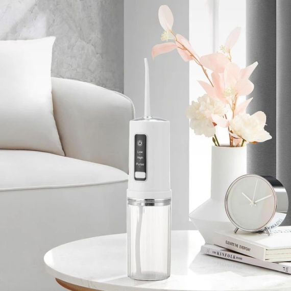 Портативний ірригатор для ротової порожнини QX-3A33 з USB зарядкою та 4 насадками, 3 режими роботи, бездротовий | Зображення 3