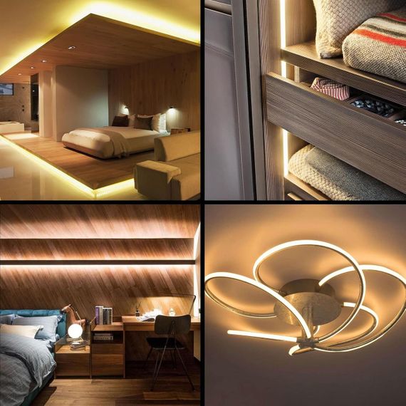 Світлодіодна стрічка, 600 світлодіодів, Теплий білий колір, водонепроникність IP65 12 В, 5 m. | Зображення 2