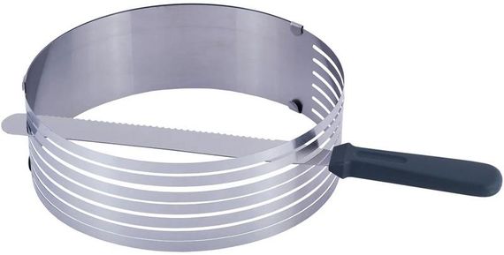 Форма Kamille для нарізки бісквіта Ø24.5-33см, регульована з ножем