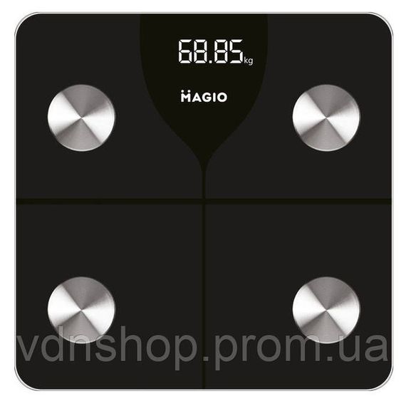 Ваги з функцією синхронізації з додатком MAGIO, Фітнес-ваги підлогові електронні, Розумні побутові ваги XG-30 | Зображення 2