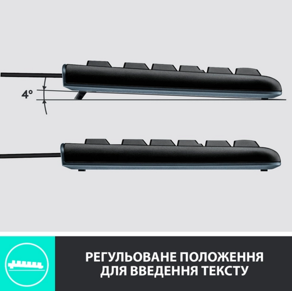 Комплект Logitech MK120 USB UA Black (920-002563) | Зображення 6