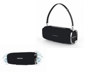 Портативная Bluetooth колонка с влагозащитой и мощностью 31 Ватт 2*8W+15W HPS A6 Black