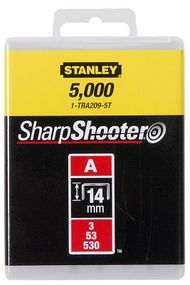 Скобы Stanley &quot;Light Duty&quot;, тип А, 14х11.3мм, 1000шт (1-TRA209T)