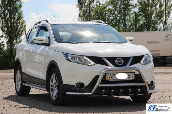 Кенгурятник WT003-Plus (нерж) для Nissan Qashqai 2014-2021 гг | Зображення 2