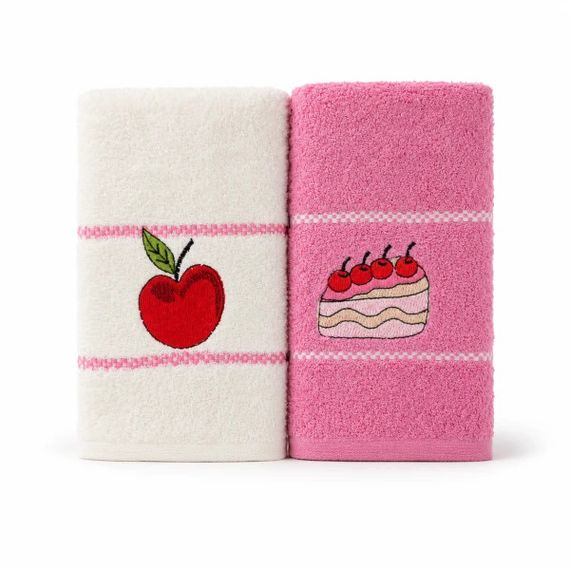 Набор кухонных полотенец Love You Home Вишневый торт 60057 40x60 см