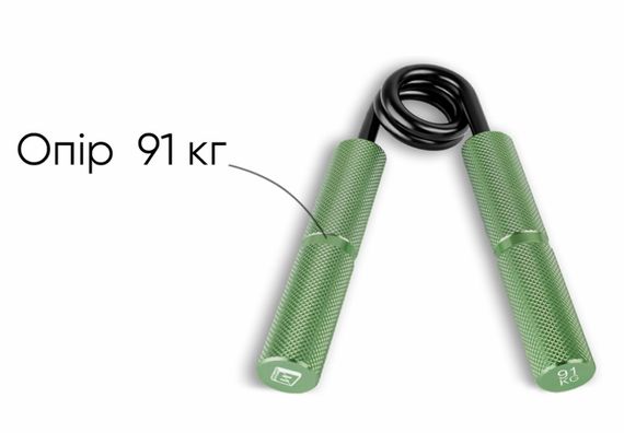 Кистьовий еспандер EasyFit Hand Grip PRO 91 кг зелений (200 lb) (EF-1902-200) | Зображення 3