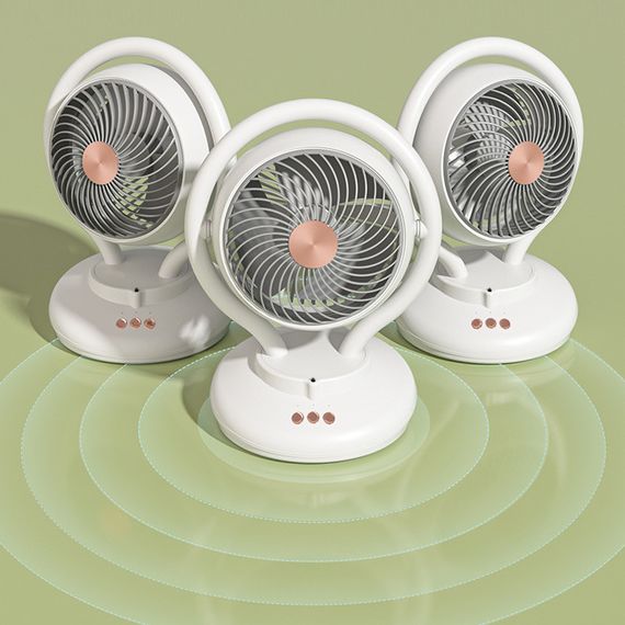 Настільний вентилятор F12 з негативною іонізацією 6000mAh White | Зображення 4