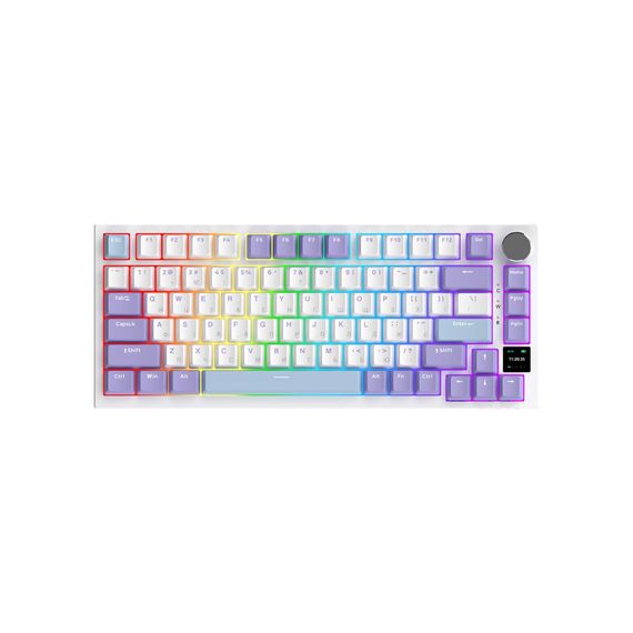 Клавіатура Ajazz AK820 Pro Flying Fish Switch Purple RGB USB/Wireless/Bluetooth UA Purple (AK820PRO-FF-PWB) | Зображення 1