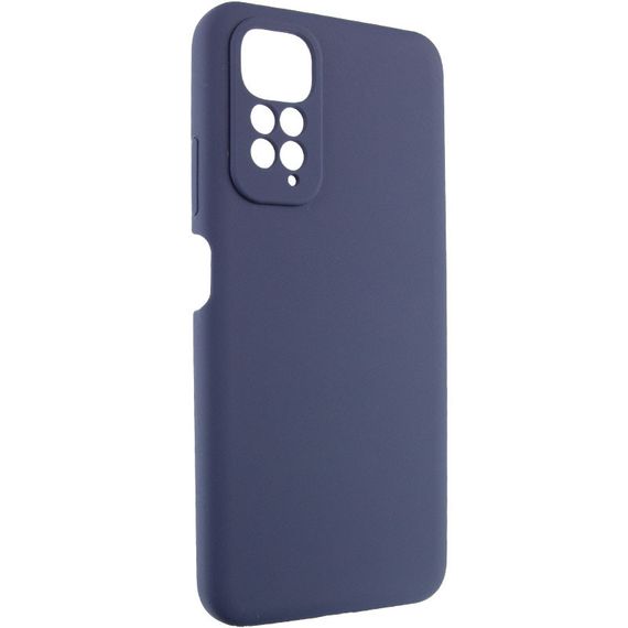 Чехол Silicone Cover Lakshmi Full Camera (AAA) для Xiaomi Redmi Note 11 (Global) / Note 11S Темно-синий / Midnight blue | Зображення 1
