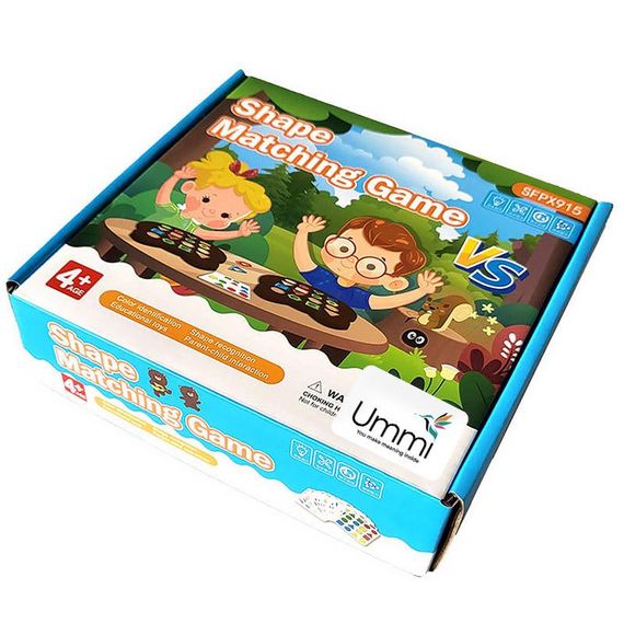 Настольная интерактивная игра Ummi Shape Matching Game + answer bell Colorful | Зображення 2