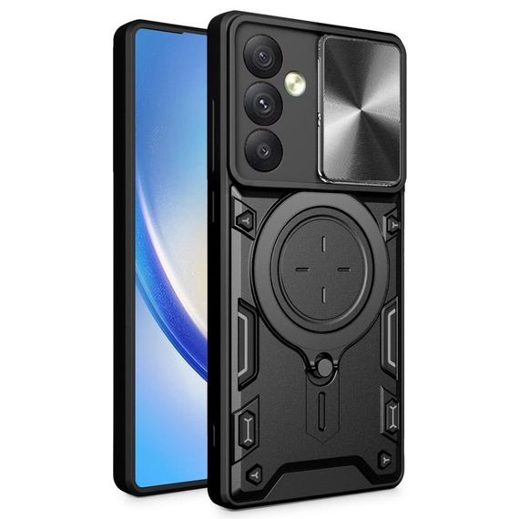 Чохол Magnetic Stand з захистом камери для Samsung Galaxy A05s колір Чорний | Зображення 1