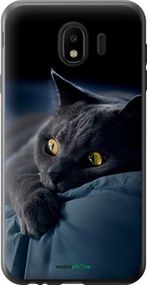Чохол на Samsung Galaxy J4 2018 Димчастий кіт "825t-1487-2448"