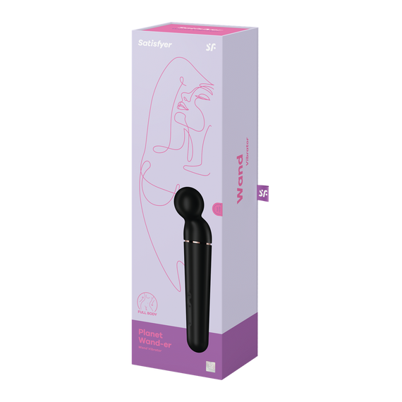 Вібромасажер Planet Wand-er, чорний колір Satisfyer (Німеччина) Sex Aura | Зображення 5