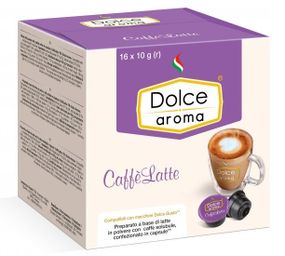 Кофе в капсулах Dolce Aroma Dolce Gusto CoffeLatte 16 шт кафеЛатте