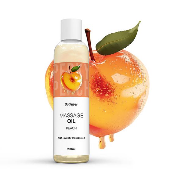 Розпродаж!!! Масажна олія Satisfyer Massage Oil Peach 250 мл (термін 30.04.2027) | Зображення 1