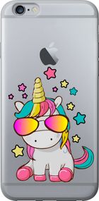 Чехол на iPhone 6 Plus Единорог в очках "4879u-48-17620"