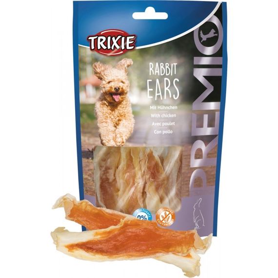 Ласощі для собак кролячі вуха з качкою Trixie Premio Rabbit Ears, 80 гр | Зображення 2