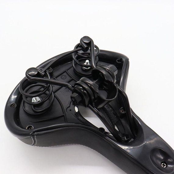 Сідло для велосипеда (25х19,5 см), з вентиляційним отвором / Велосипедне сідло з амортизацією | Зображення 6