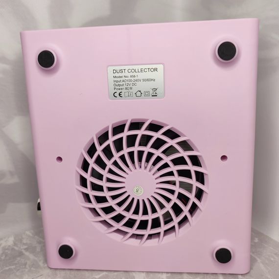 Настольная маникюрная вытяжка Simei 858-1 с многоразовым HEPA фильтром, темно-зеленая | Зображення 1