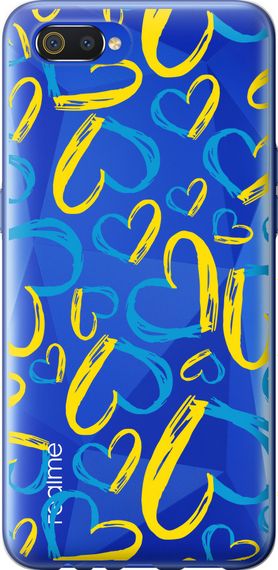 Чехол на Realme C2 Сердца UA "5292u-1852-17620"