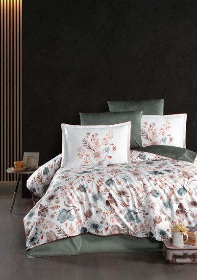 Постільна білизна La Romano Premium Satin 200×220 Madena Beige