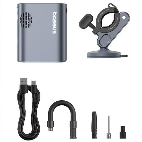 Портативный велосипедный насос Baseus PrimeTrip Series (C11169000121-00) Cosmic Black | Зображення 3