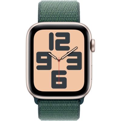 Смарт-годинник Apple Watch SE 2024 GPS 40mm Starlight Aluminium Case with Lake Green Sport Loop (MXEH3QH/A) | Зображення 1