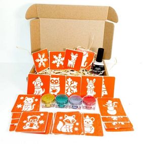 Набор для био-тату "Зима - глиттер" set-winter-glitter