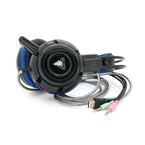 Наушники ведущие Jedel GH-215, с микрофоном, Black/Blue
