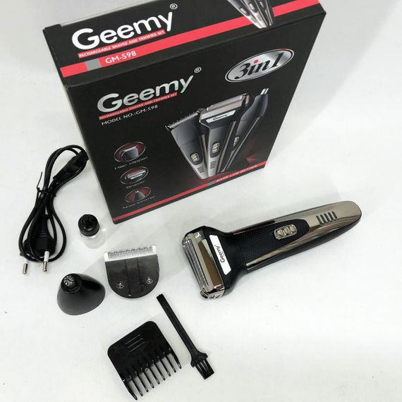 Бритви акумуляторні GEMEI GM-598, Водонепроникна електробритва для гоління, Бритви електричні JM-39 | Зображення 1