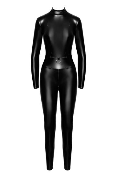 Комбінезон Noir Handmade F319 Caged, 3XL, під латекс, довгий рукав, з доступом, кільце на поясі Sex Aura | Зображення 4
