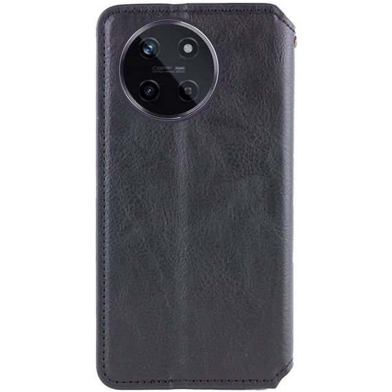 Кожаный чехол-книжка GETMAN Cubic (PU) для Realme 11 4G Черный | Зображення 1