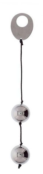 Металлические вагинальные шарики DOMINO METALLIC BALLS, SILVER sexstyle