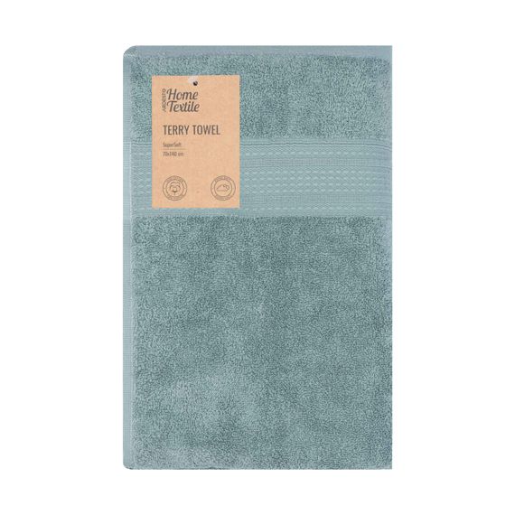 Рушник махровий Ardesto SuperSoft, 70х140см, 100% бавовна, зелений (ART2270SSP)