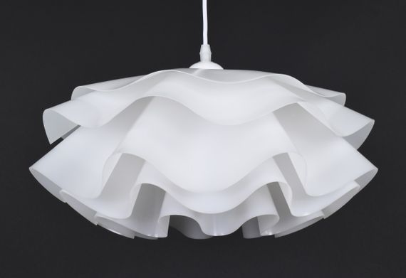 Люстра підвісна на 1 лампочку 27946 Білий 25-140х40х40 см. | Зображення 4