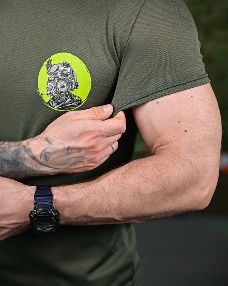 Тактична волога відводна футболка Soldier oliva ПП7618 | Зображення 3