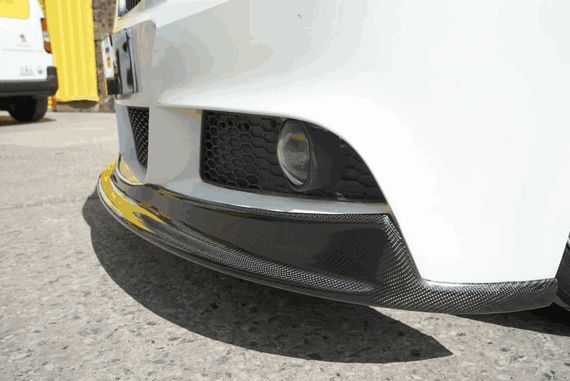 Накладка на передній бампер Lip (для E90 M-Sport 2008-2011, Карбон) для BMW 3 серія E-90/91/92/93 рр | Зображення 2