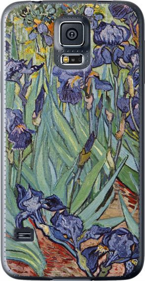 Чехол на Samsung Galaxy S5 Duos SM G900FD Винсент Ван Гог. Ирисы "161u-62-17620"