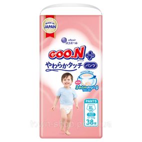 Трусики-подгузники Goo.N Plus для детей (размер 5(XL), 12-20 кг, 38 шт.)