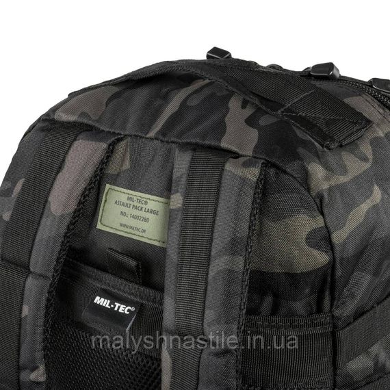 Рюкзак тактичний 36 літрів Mil-Tec Large Assault Pack Dark Camo | Зображення 8