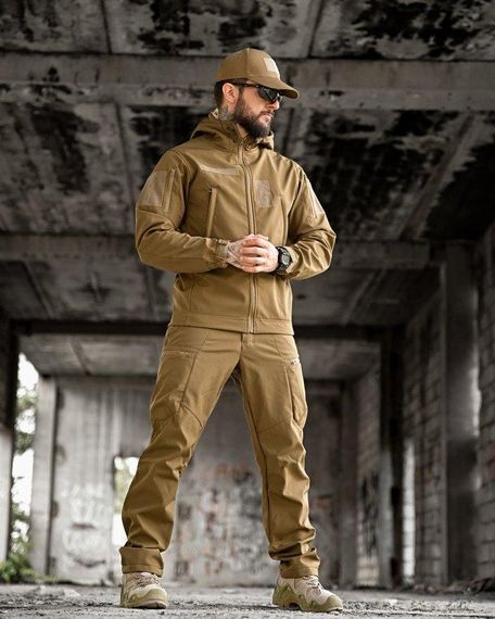 Тактичний костюм софтшел sofftshel AURA койот ПП7821 | Зображення 1