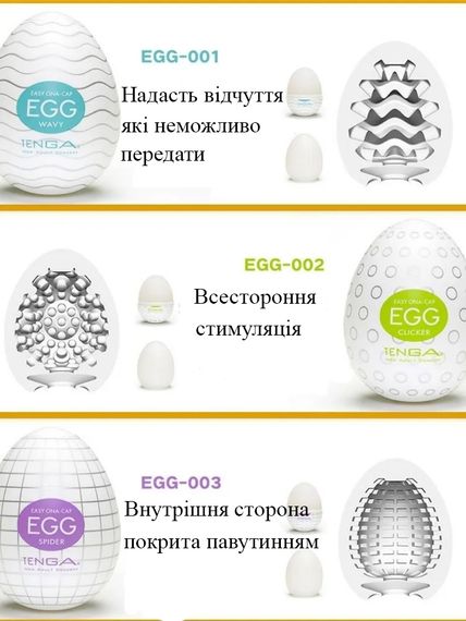 Еластичний чоловічий мастурбатор Egg Wavy (Хвилястий) | Зображення 4