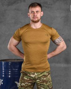 Тактическая потоотводящая футболка Odin кайот ЗСУ   ВТ6577
